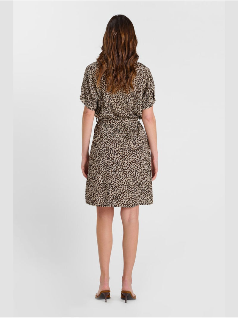 Robe LOPYA droite 'Le Temps Des Cerises' Marron - Kiabi