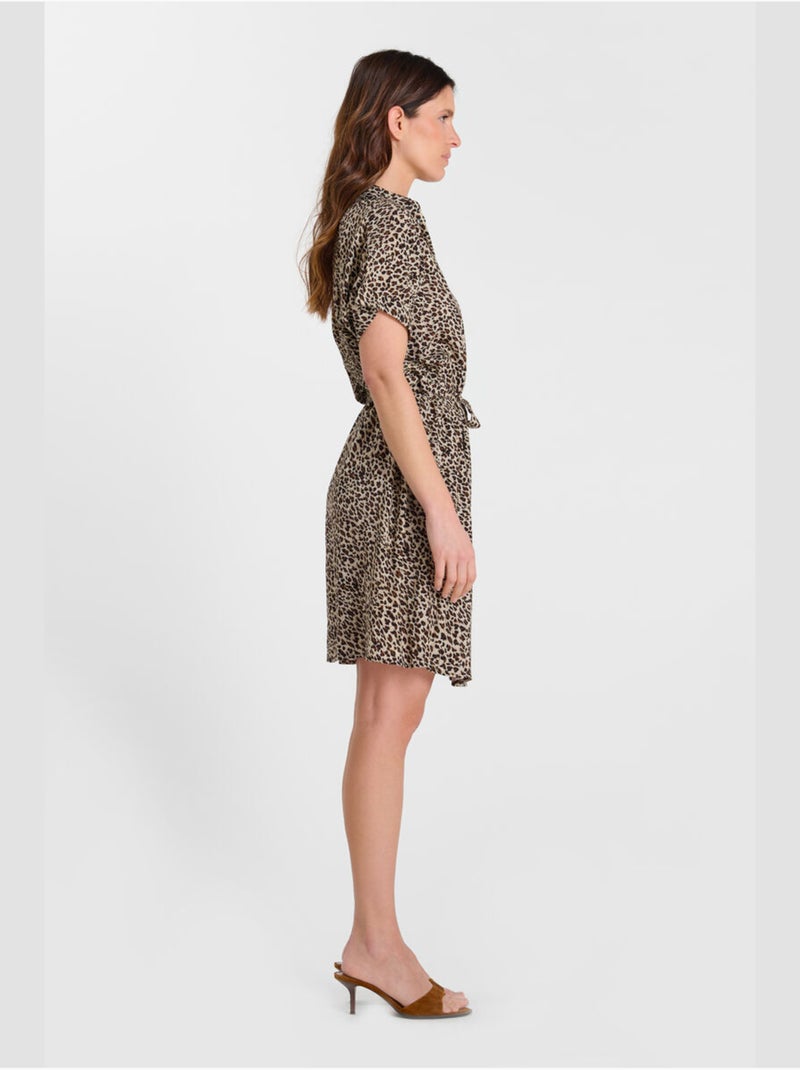 Robe LOPYA droite 'Le Temps Des Cerises' Marron - Kiabi