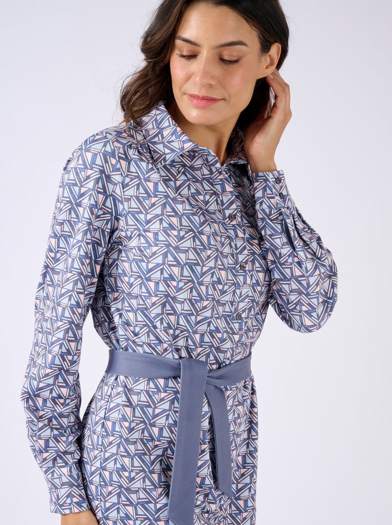 Robe maille chaude - Damart Bleu - Kiabi
