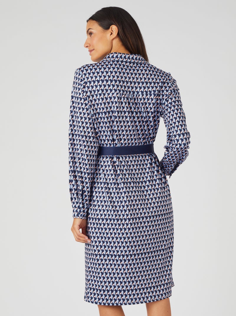 Robe maille chaude - Damart Bleu marine - Kiabi