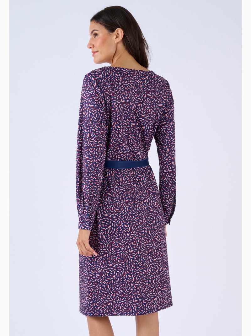 Robe maille chaude - Damart Bleu - Kiabi