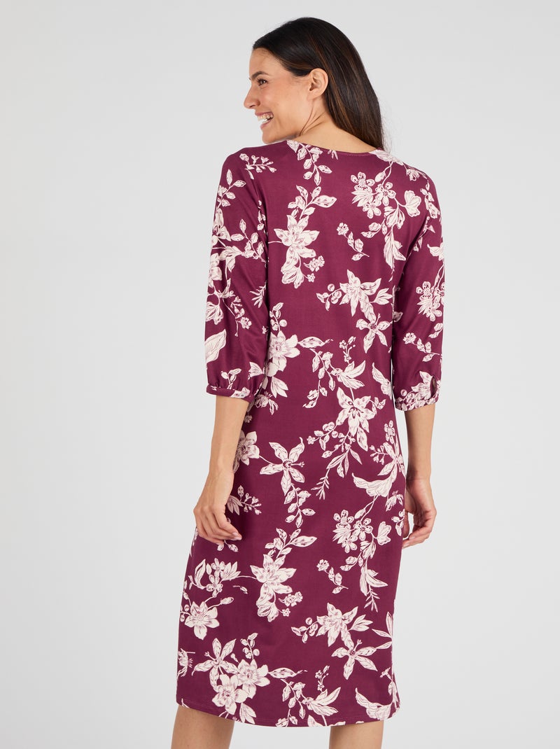 Robe maille chaude - Damart Bordeaux - Kiabi