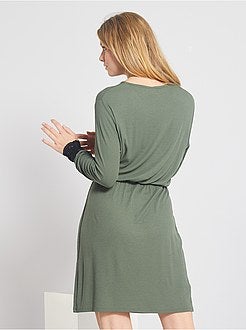 Robe maille côtelée - Kiabi