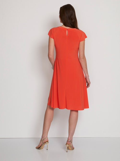 Robe maille courte effet cache-coeur - Afibel - Kiabi