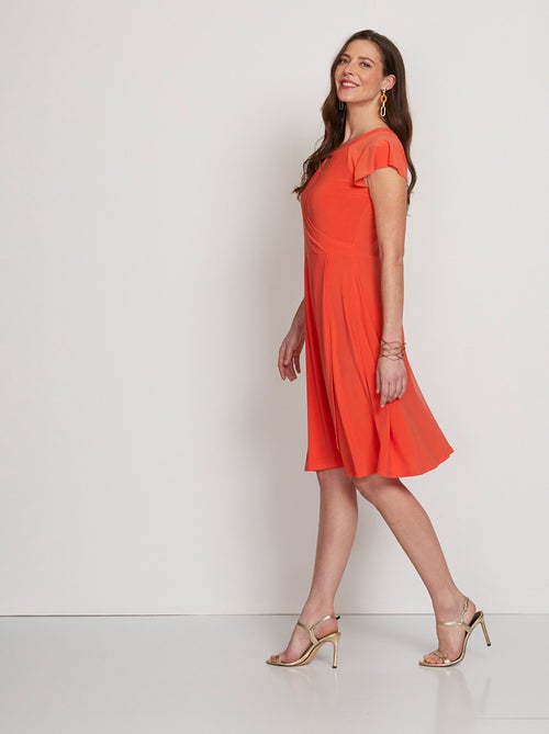 Robe maille courte effet cache-coeur - Afibel - Kiabi