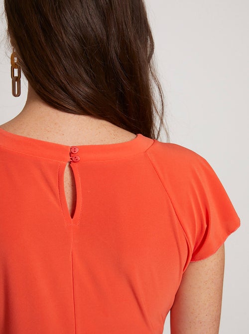 Robe maille courte effet cache-coeur - Afibel - Kiabi