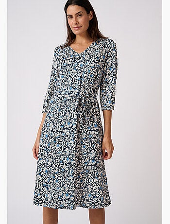 Robe maille crêpe stretch - Damart