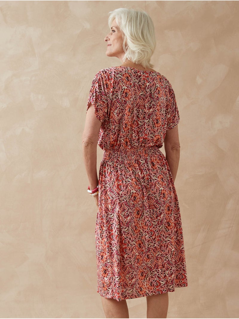 Robe maille fluide encolure bateau - DAXON Ecru - Kiabi