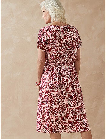 Robe maille fluide encolure bateau