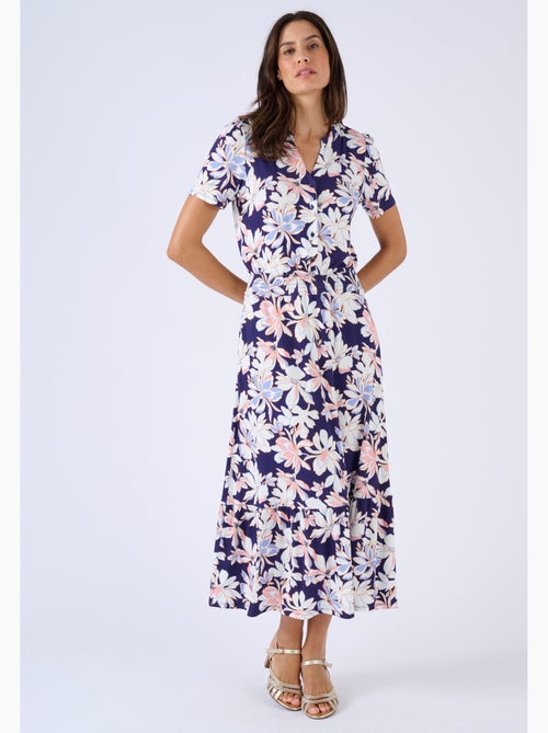 Robe maille smockée - Damart - Kiabi