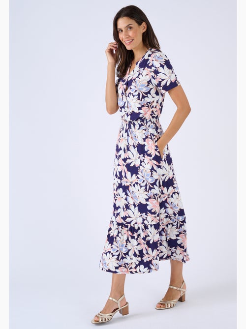Robe maille smockée - Damart - Kiabi