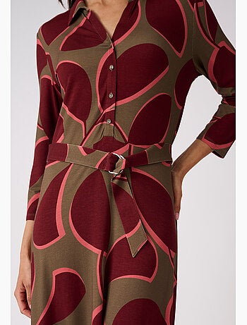 Robe maille stretch évasée - Damart
