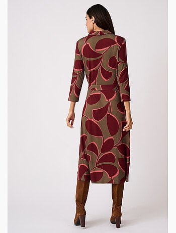 Robe maille stretch évasée - Damart