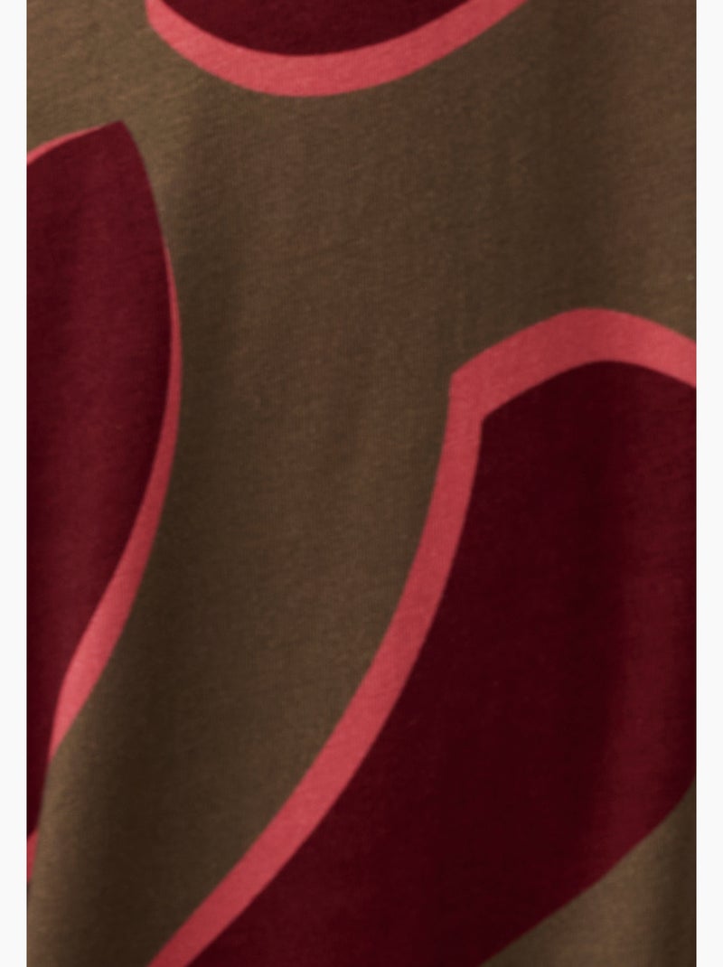 Robe maille stretch évasée - Damart Vert - Kiabi