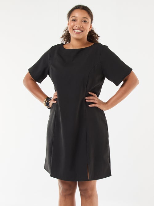 Robe manche courte 'Vero Moda' unie - Kiabi