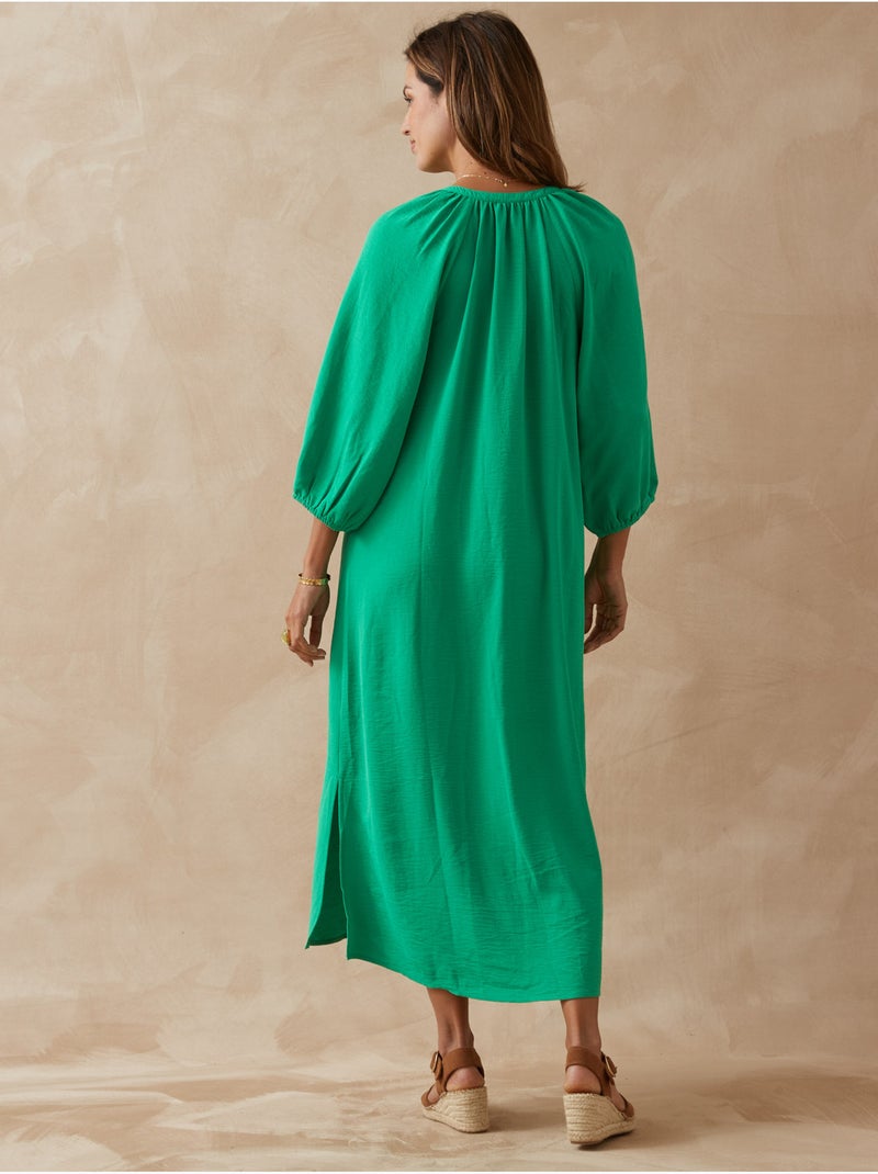 Robe manches 3/4 coupe ample - DAXON Vert - Kiabi