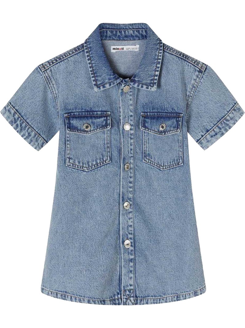 Robe manches courtes - minoti Bleu - Kiabi