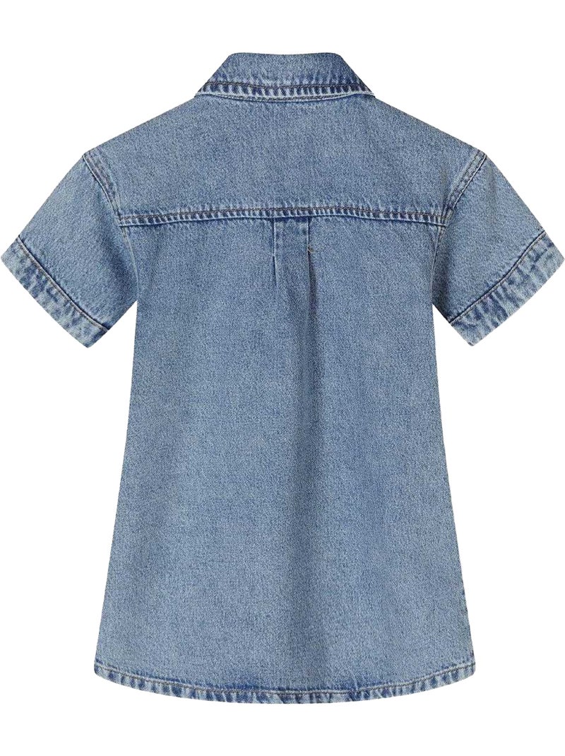 Robe manches courtes - minoti Bleu - Kiabi