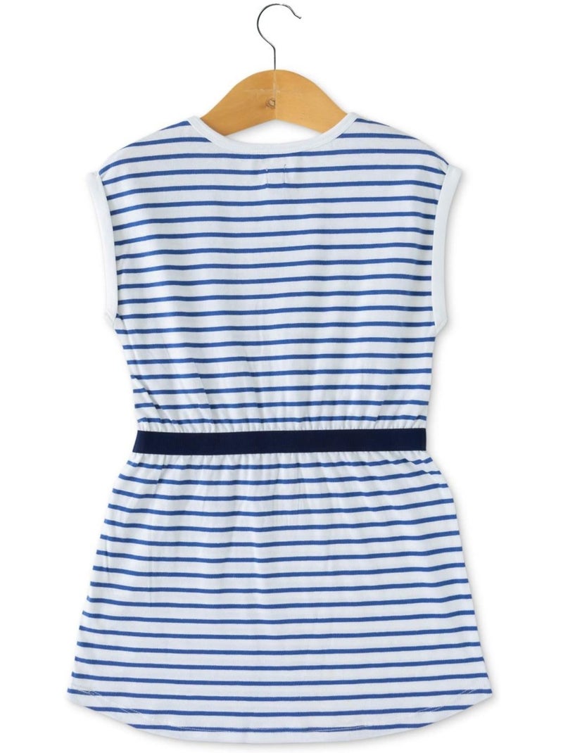 Robe manches courtes - terre de marins Blanc Bleu - Kiabi
