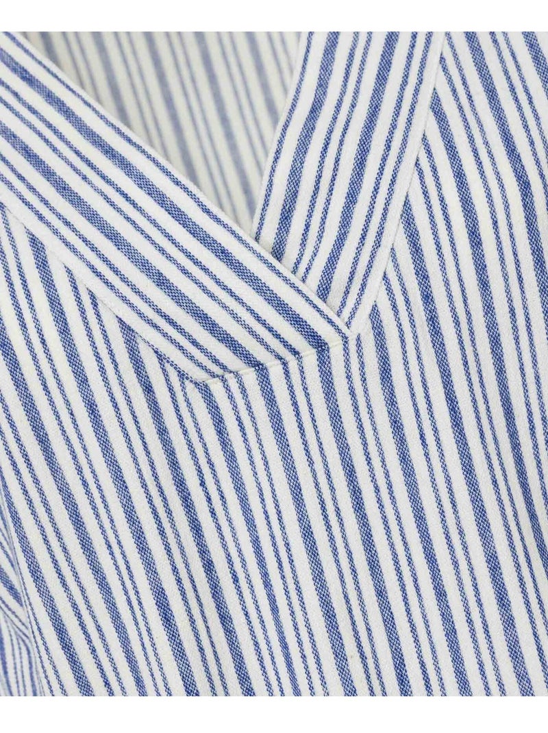 Robe manches courtes - terre de marins Bleu Beige - Kiabi