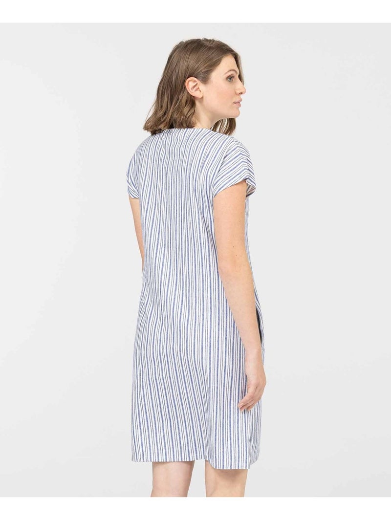 Robe manches courtes - terre de marins Bleu Beige - Kiabi