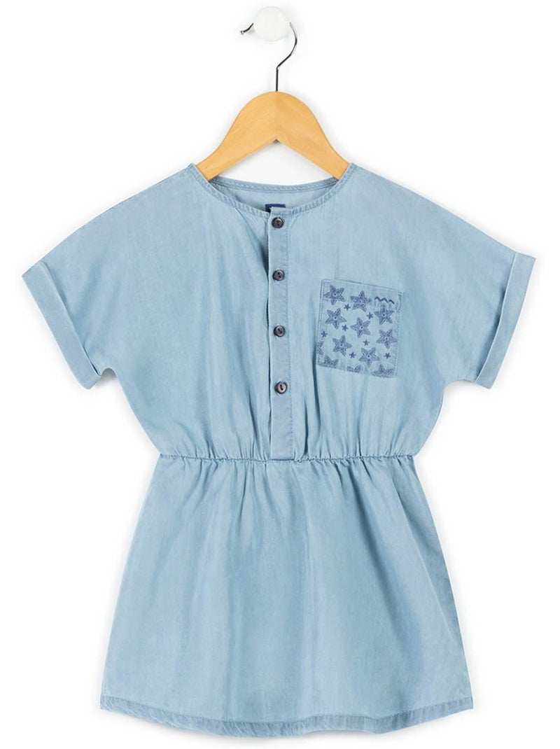 Robe manches courtes - terre de marins Bleu clair - Kiabi