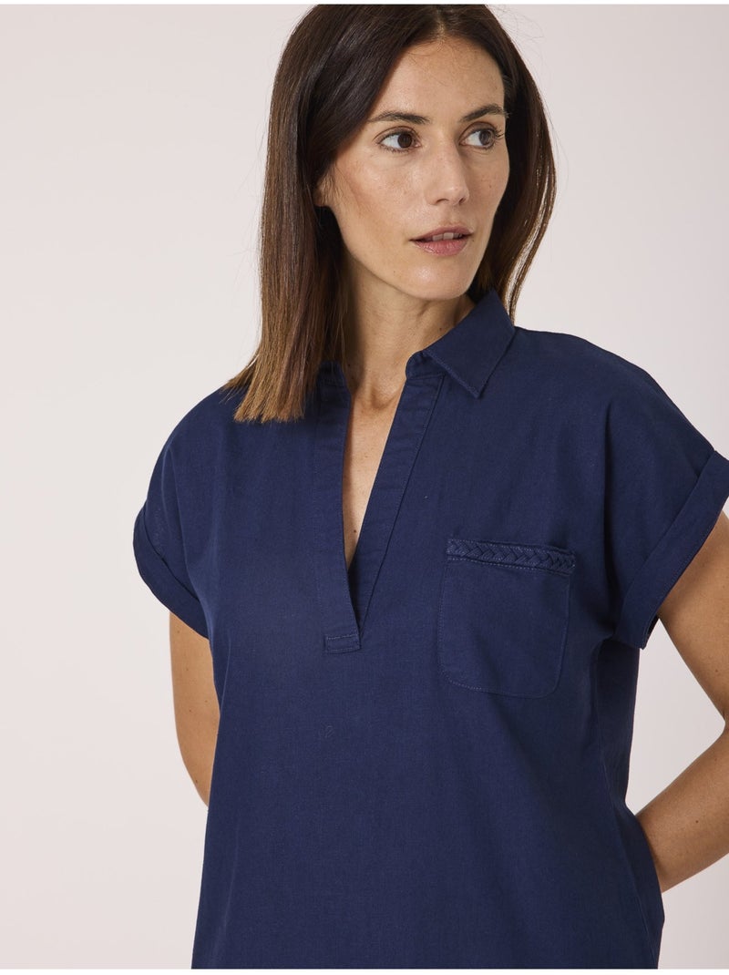 Robe manches courtes - Terre de Marins Bleu - Kiabi