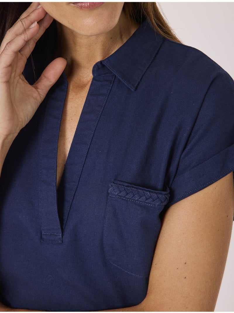Robe manches courtes - Terre de Marins Bleu - Kiabi