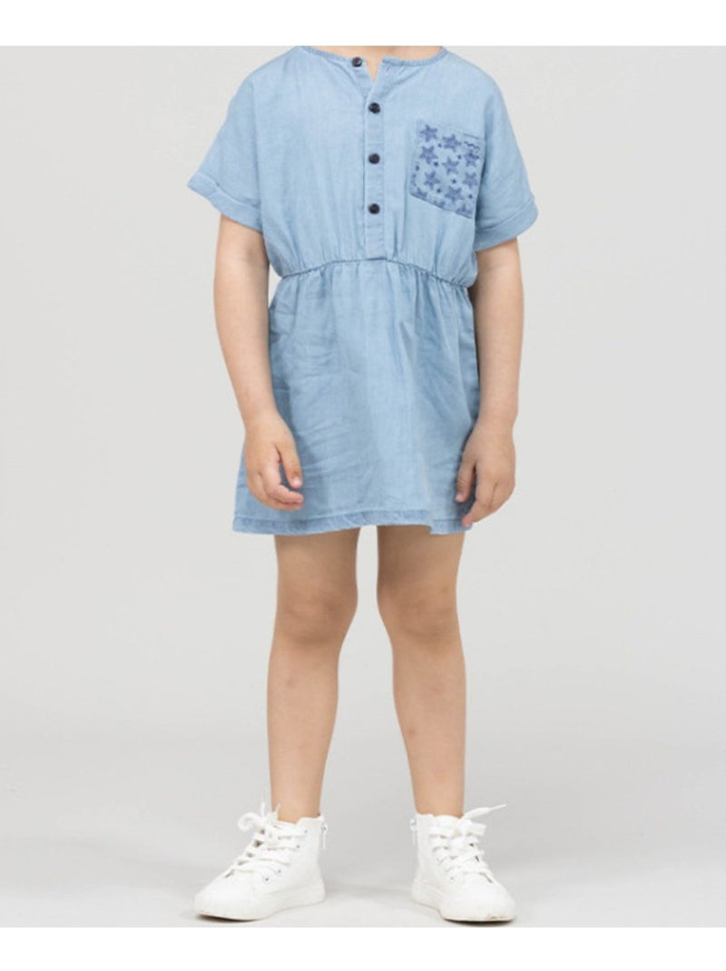 Robe manches courtes - Terre de Marins Bleu - Kiabi