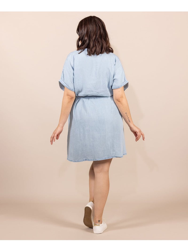 Robe manches courtes - terre de marins Bleu jean - Kiabi