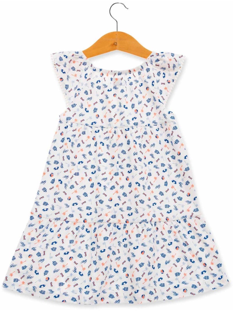 Robe manches courtes - Terre de Marins Multicolore - Kiabi