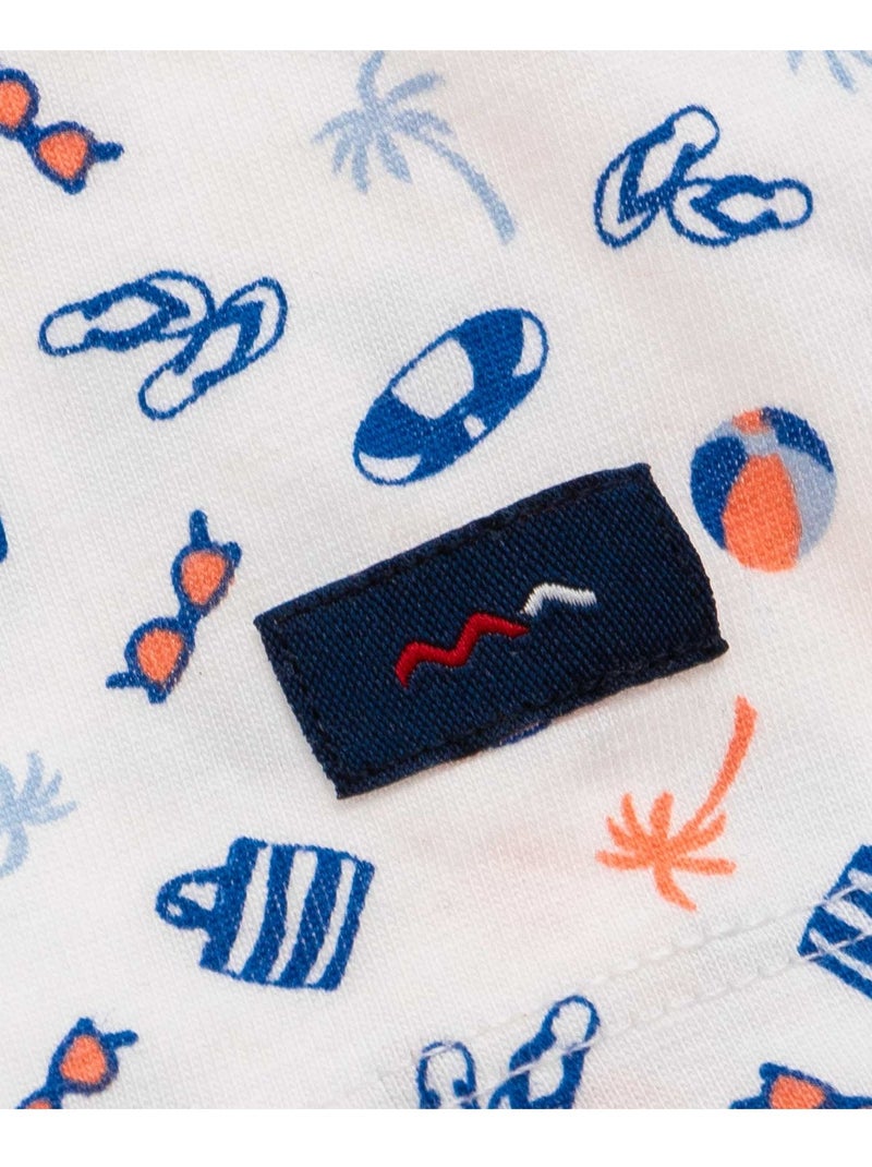 Robe manches courtes - Terre de Marins Multicolore - Kiabi