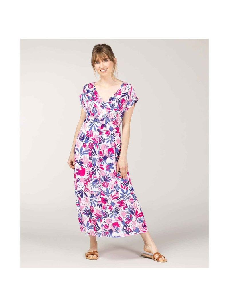 Robe manches courtes - Terre de Marins Multicolore - Kiabi