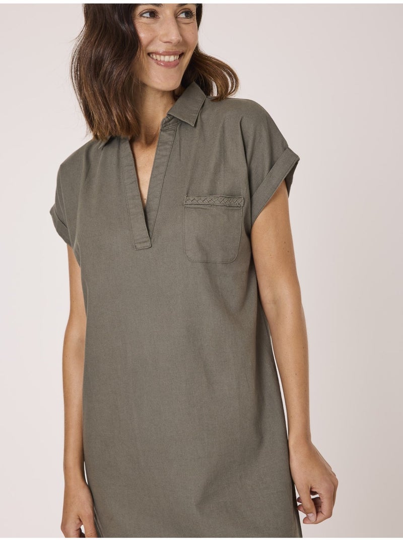 Robe manches courtes - Terre de Marins Vert - Kiabi