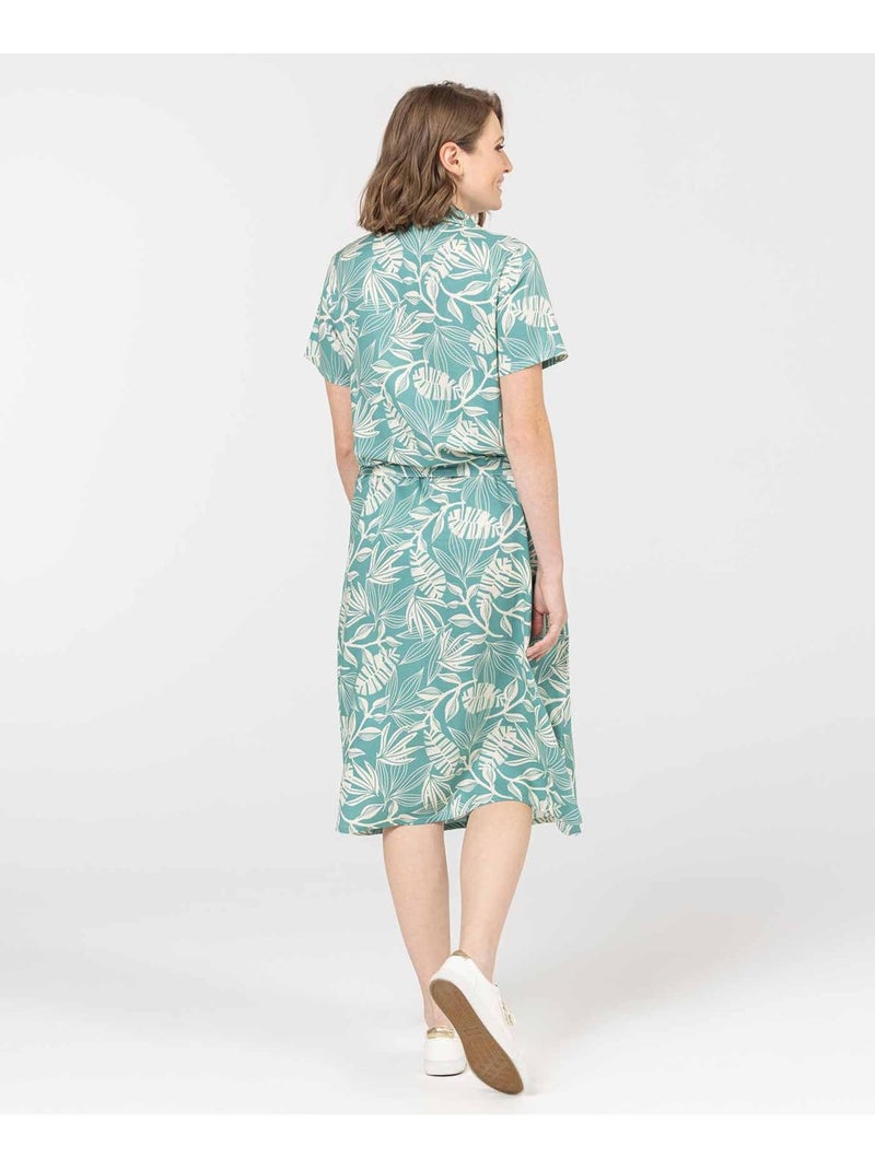 Robe manches courtes - Terre de Marins Vert - Kiabi