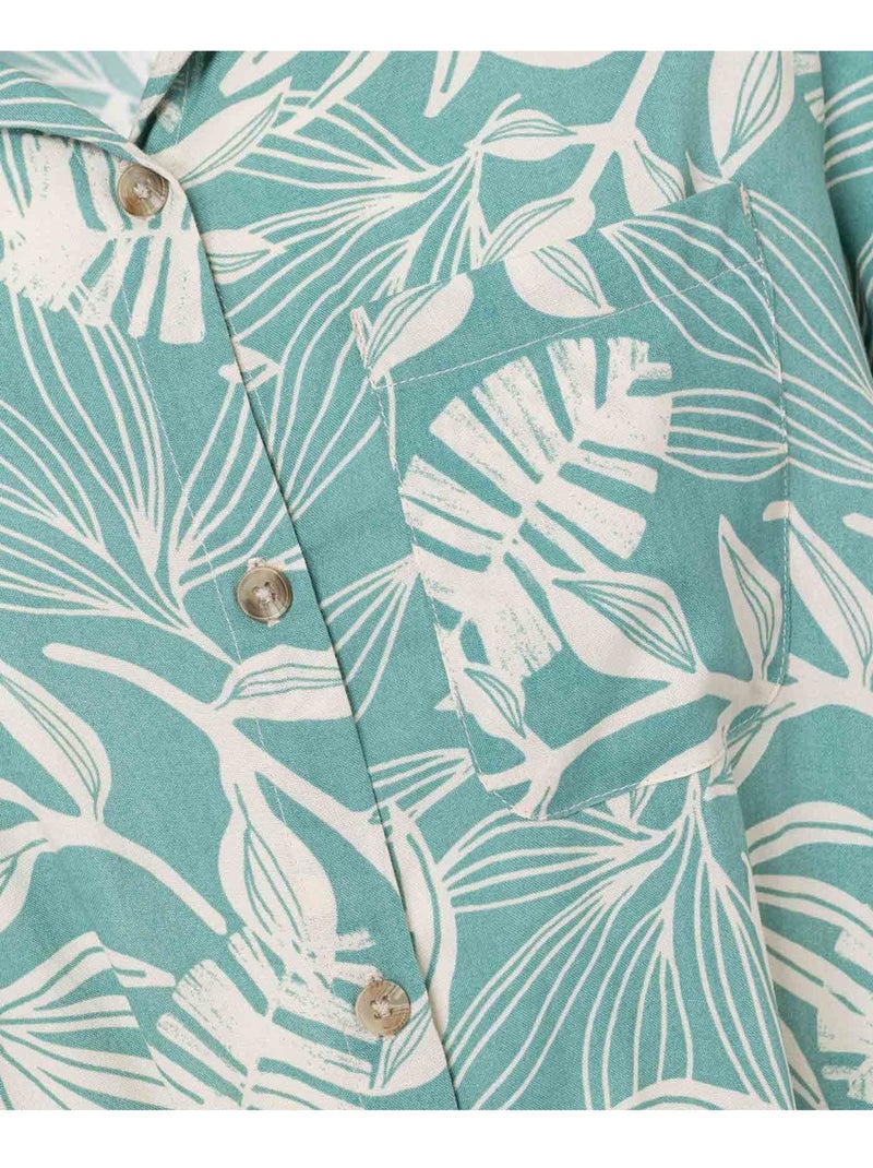 Robe manches courtes - Terre de Marins Vert - Kiabi