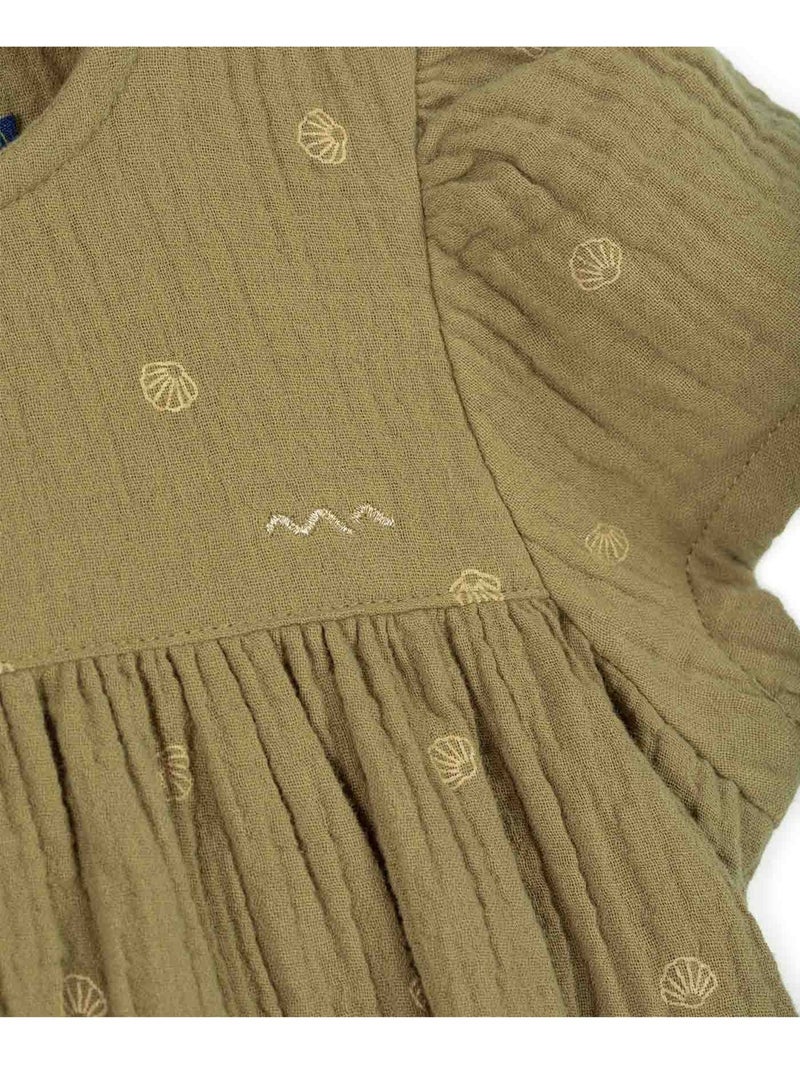 Robe manches courtes - Terre de Marins Vert - Kiabi