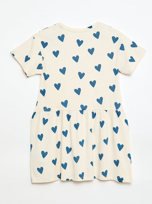 Robe manches courtes à motif - Kiabi