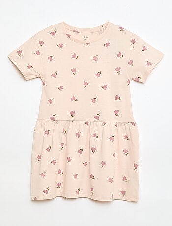 Robe manches courtes à motif