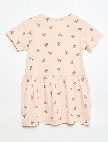 Robe manches courtes à motif