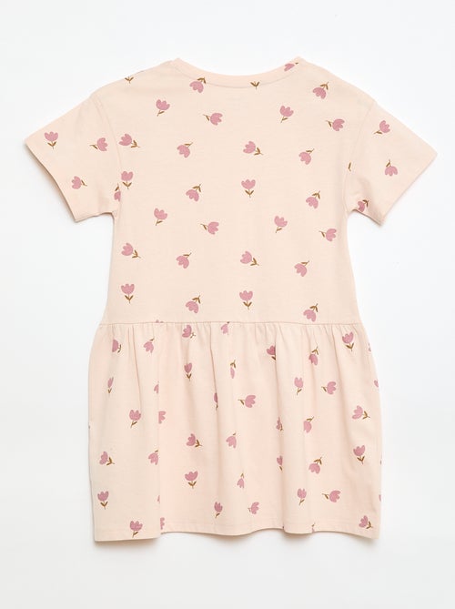 Robe manches courtes à motif - Kiabi