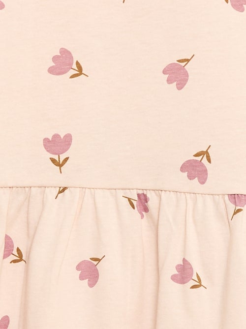 Robe manches courtes à motif - Kiabi