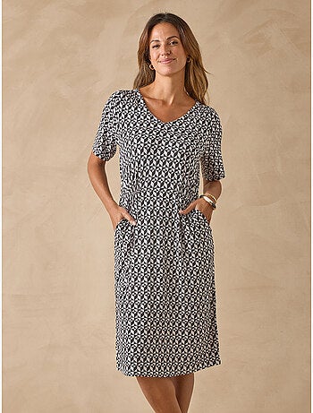 Robe manches courtes en maille - DAXON