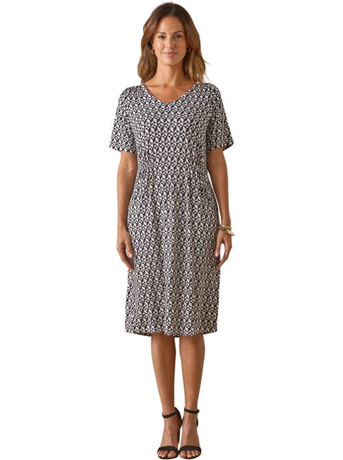 Robe manches courtes en maille - DAXON - Kiabi