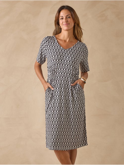 Robe manches courtes en maille - DAXON - Kiabi
