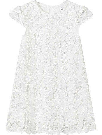Robe manches courtes motif/style lacets - minoti