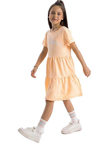 Robe manches courtes motif/style texte - minoti