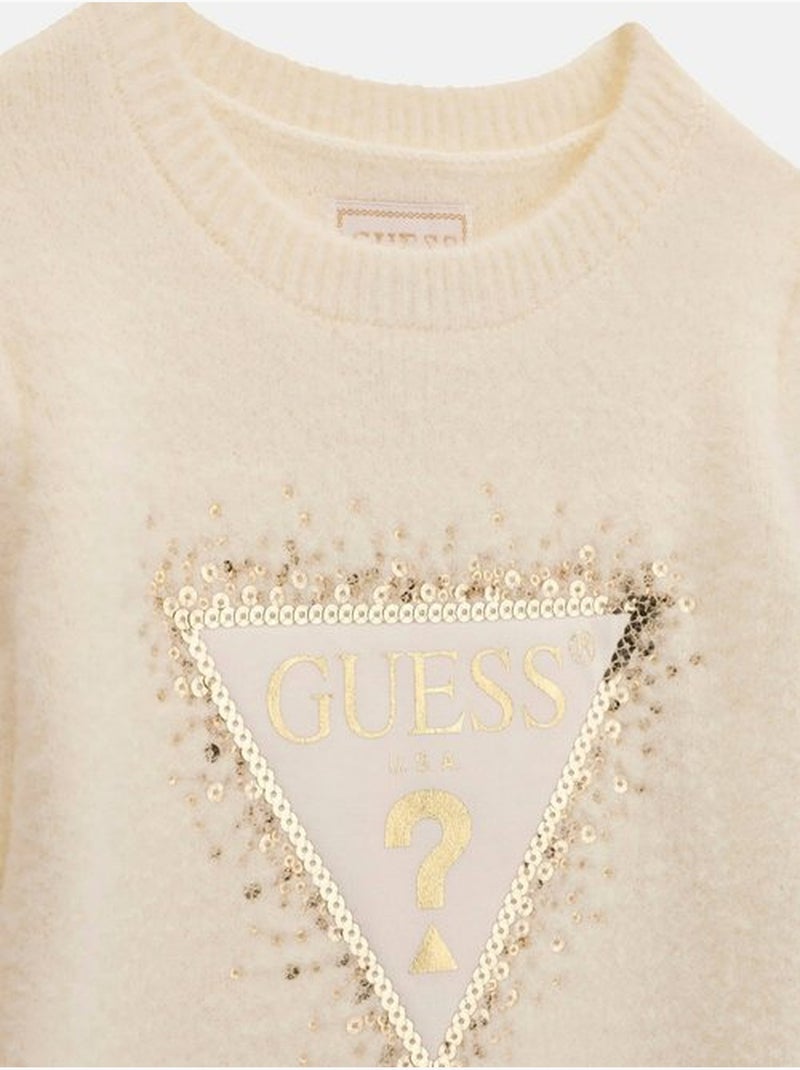 Robe manches longues - guess kids Beige - Kiabi