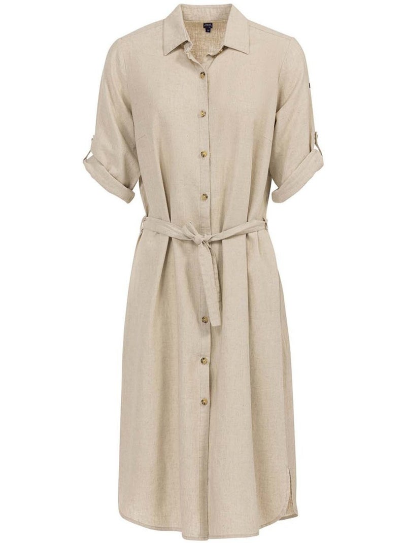 Robe manches longues - Terre de Marins Beige - Kiabi