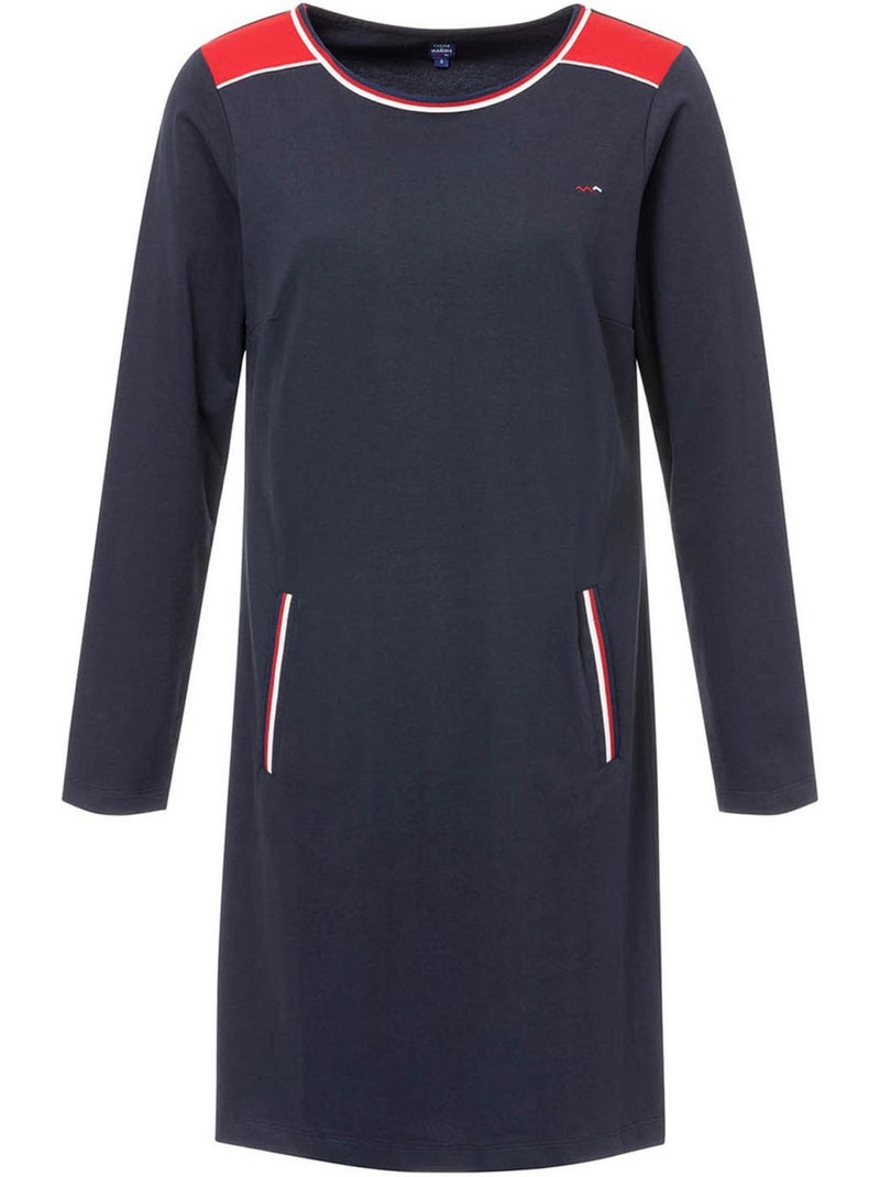 Robe manches longues - Terre de Marins Bleu - Kiabi